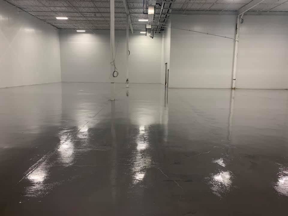 Grind and seal commercial floor