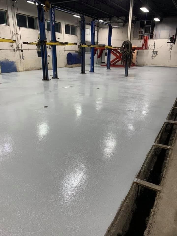 Urethane quartz commercial floor