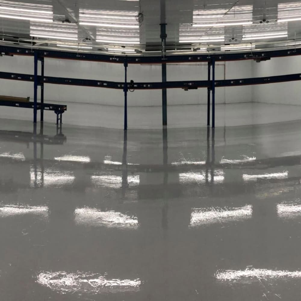 Urethane quartz commercial floor